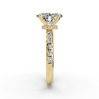 Ivy Customizable Lab Grown Diamond Wrap Halo Engagement Ring - Carter's Collective Fine Jewelry