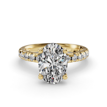 Ivy Customizable Lab Grown Diamond Wrap Halo Engagement Ring - Carter's Collective Fine Jewelry