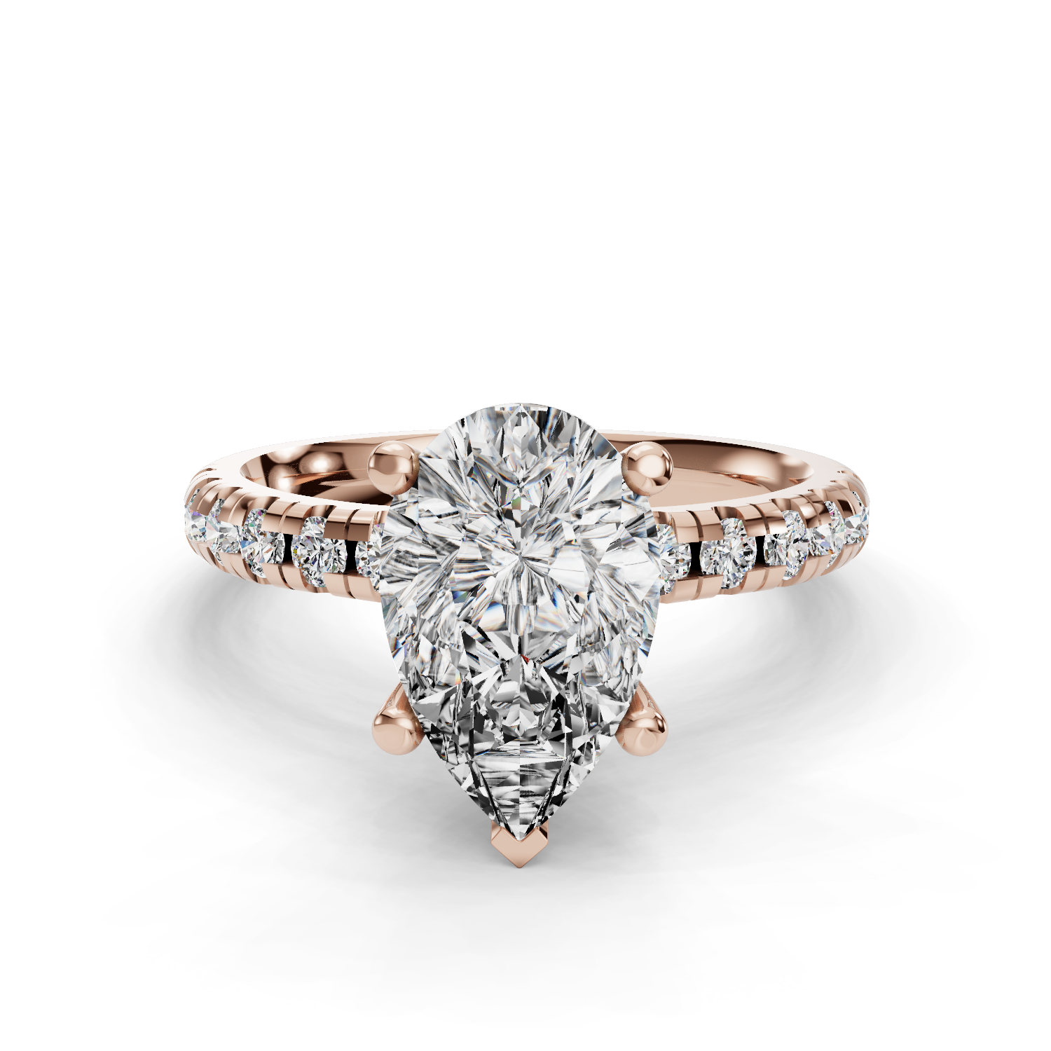 Ivy Customizable Lab Grown Diamond Wrap Halo Engagement Ring