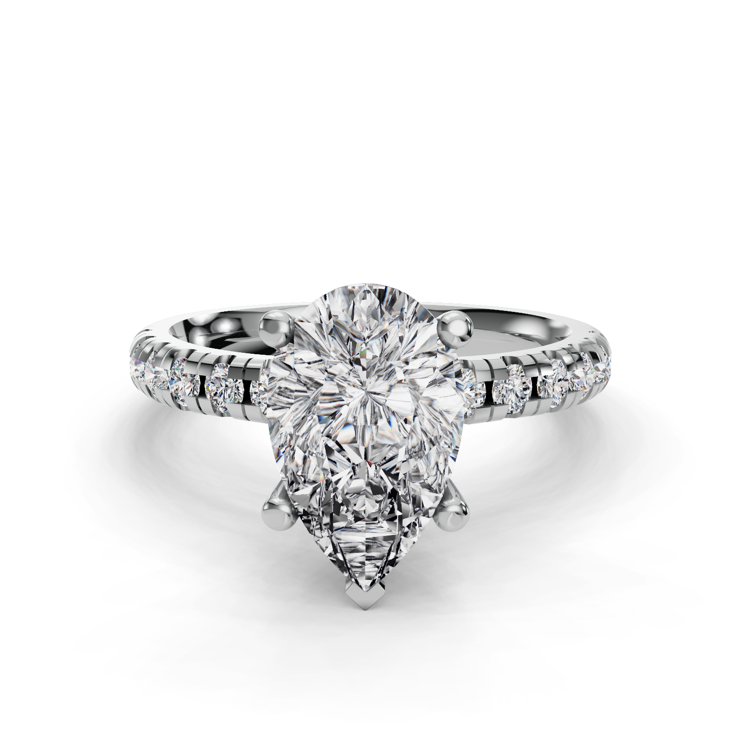 Ivy Customizable Lab Grown Diamond Wrap Halo Engagement Ring