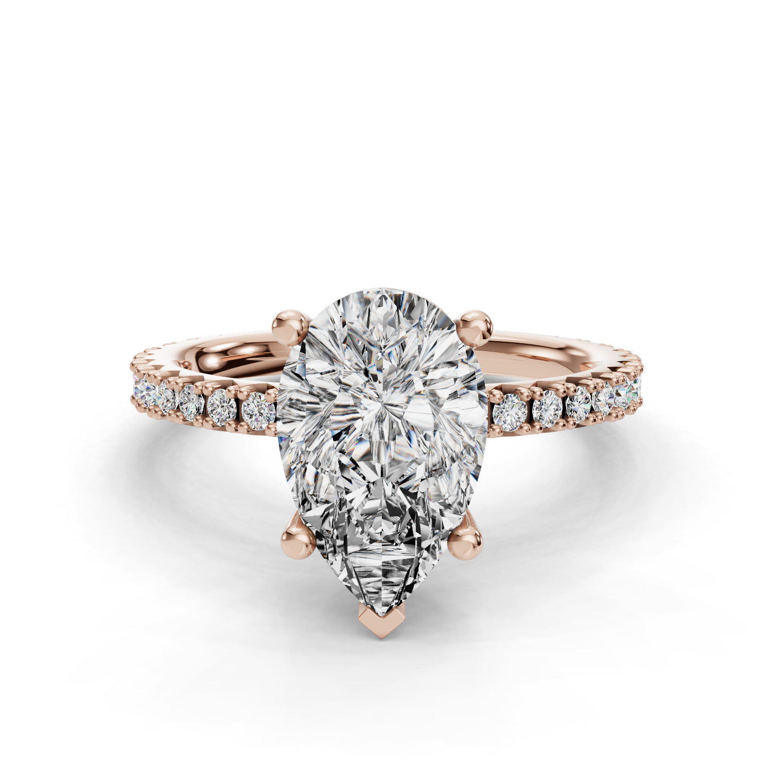 Paisley Customizable Lab Grown Diamond Engagement Ring