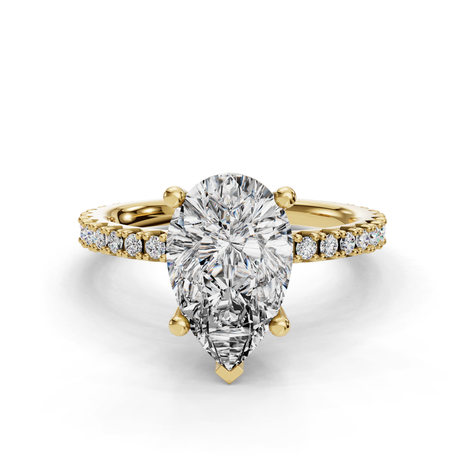 Paisley Customizable Lab Grown Diamond Engagement Ring