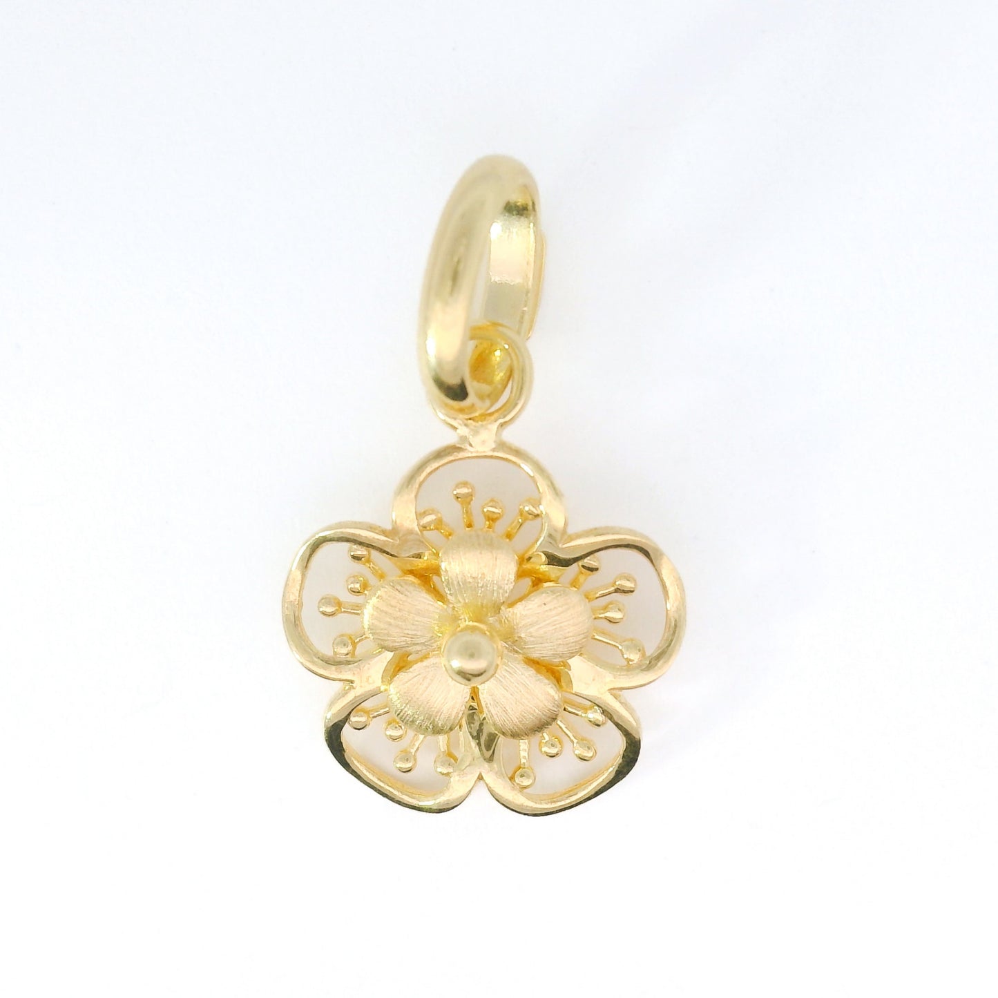 Petite Embellished Flower Charm