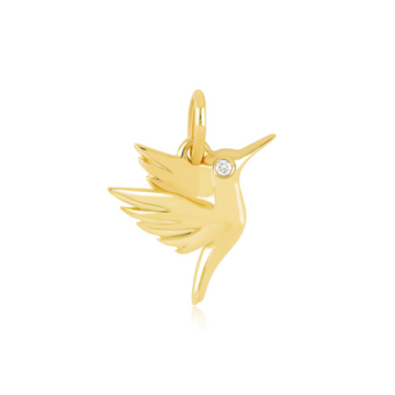 Diamond Hummingbird Charm - Carter's Collective Fine Jewelry