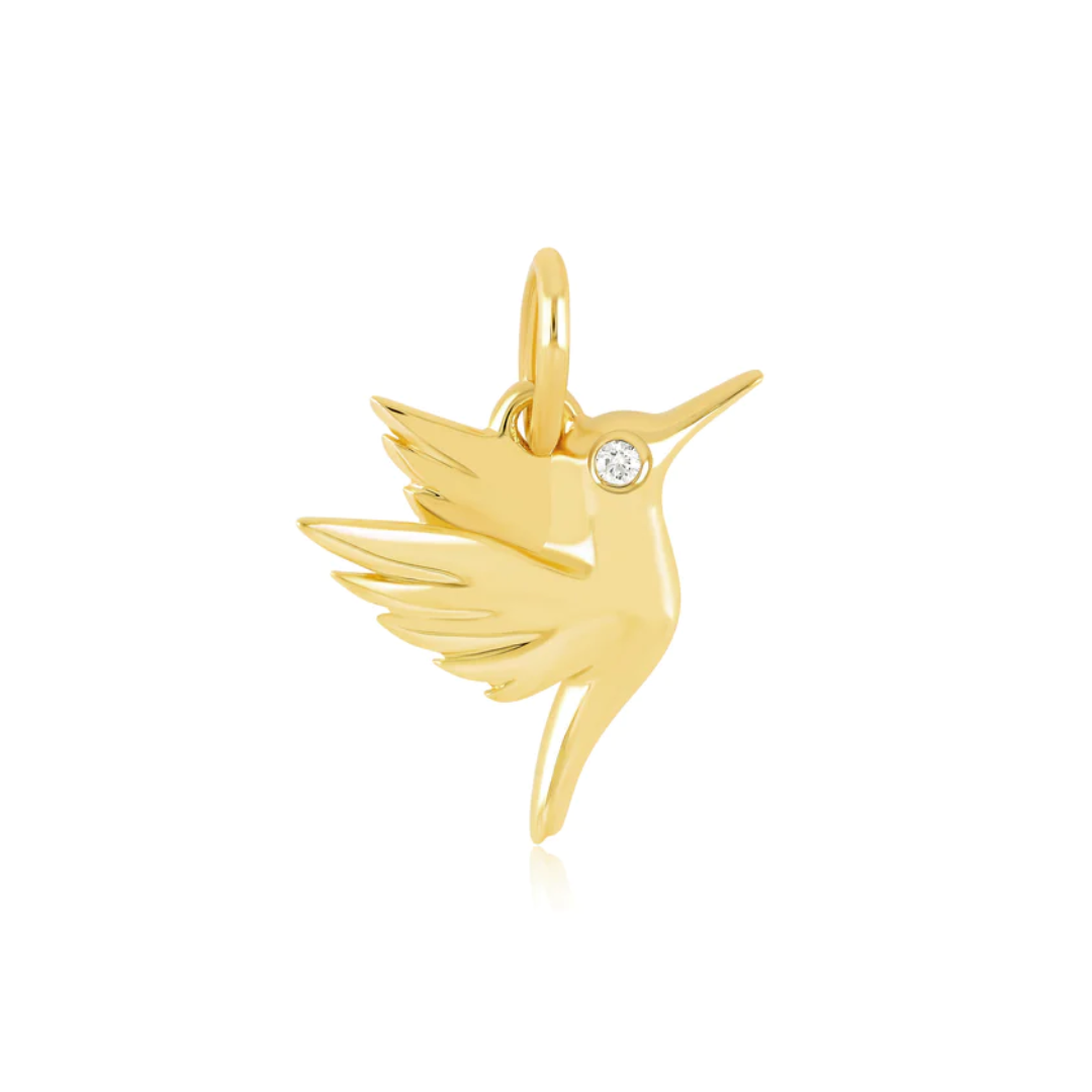 Diamond Hummingbird Charm - Carter's Collective Fine Jewelry