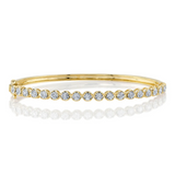 Crown Set Diamond Bangle Bracelet, 0.50 cttw