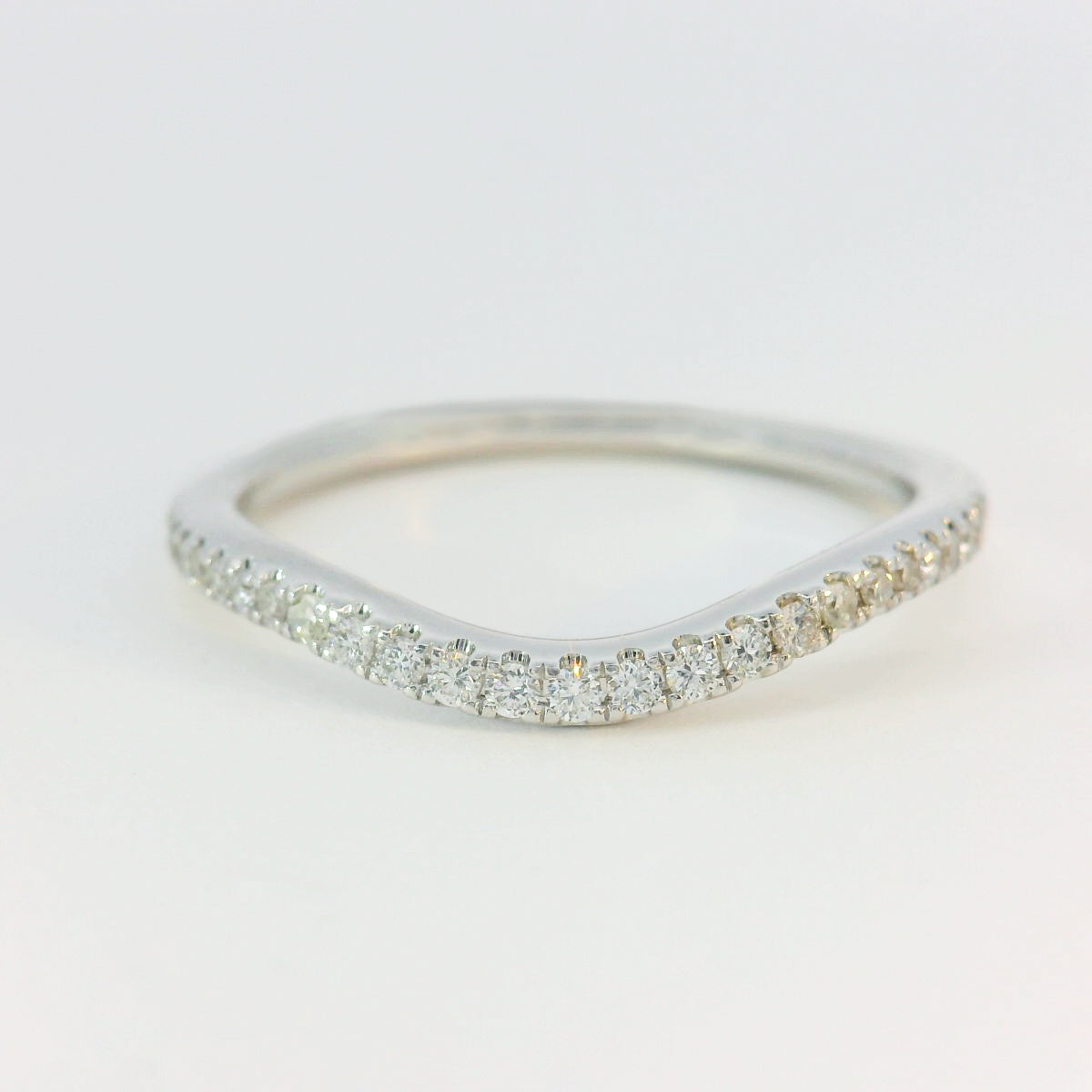 Previously Loved Double Halo Engagement Ring w/ Curved to Fit Wedding Band (SOLD AS IS)