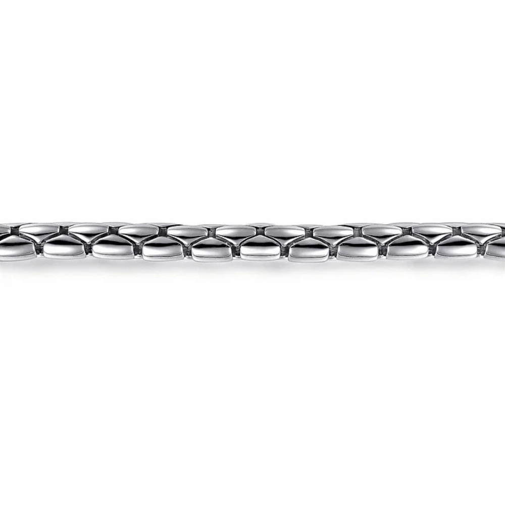 Sterling Silver Tubular Chain Bracelet