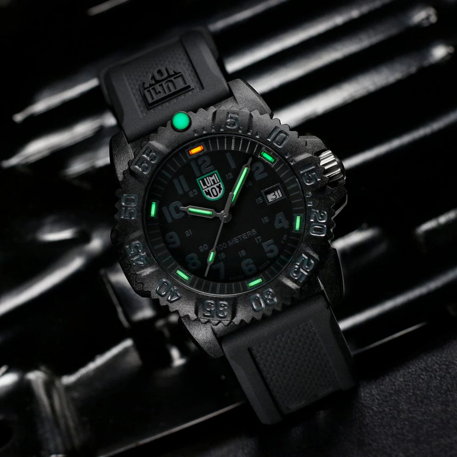 Luminox Lite Collection Sea Lion Grey & Black Watch with Rubber Strap - Carter's Collective Fine Jewelry