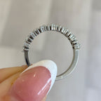Alternating Pear Diamond Half Eternity Band, 1.16 CTTW - Carter's Collective Fine Jewelry