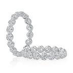 Lotus Shared Prong Diamond Eternity Band, 2.55 CTTW - Carter's Collective Fine Jewelry