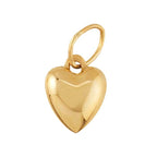 Yellow Gold Puffed Heart Charm - Carter's Collective Fine Jewelry