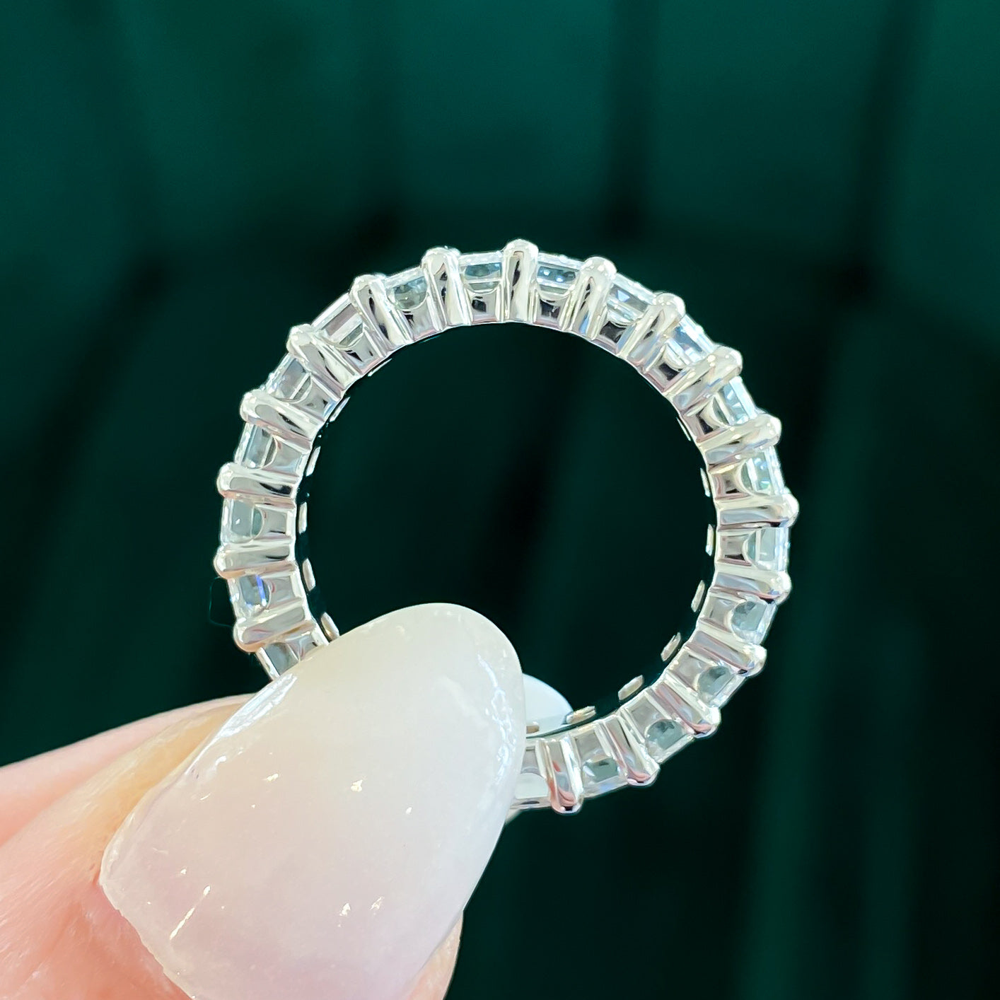 Lab Grown Emerald Cut Diamond Eternity Band, 5.64 CTTW - Last Chance - Carter's Collective Fine Jewelry