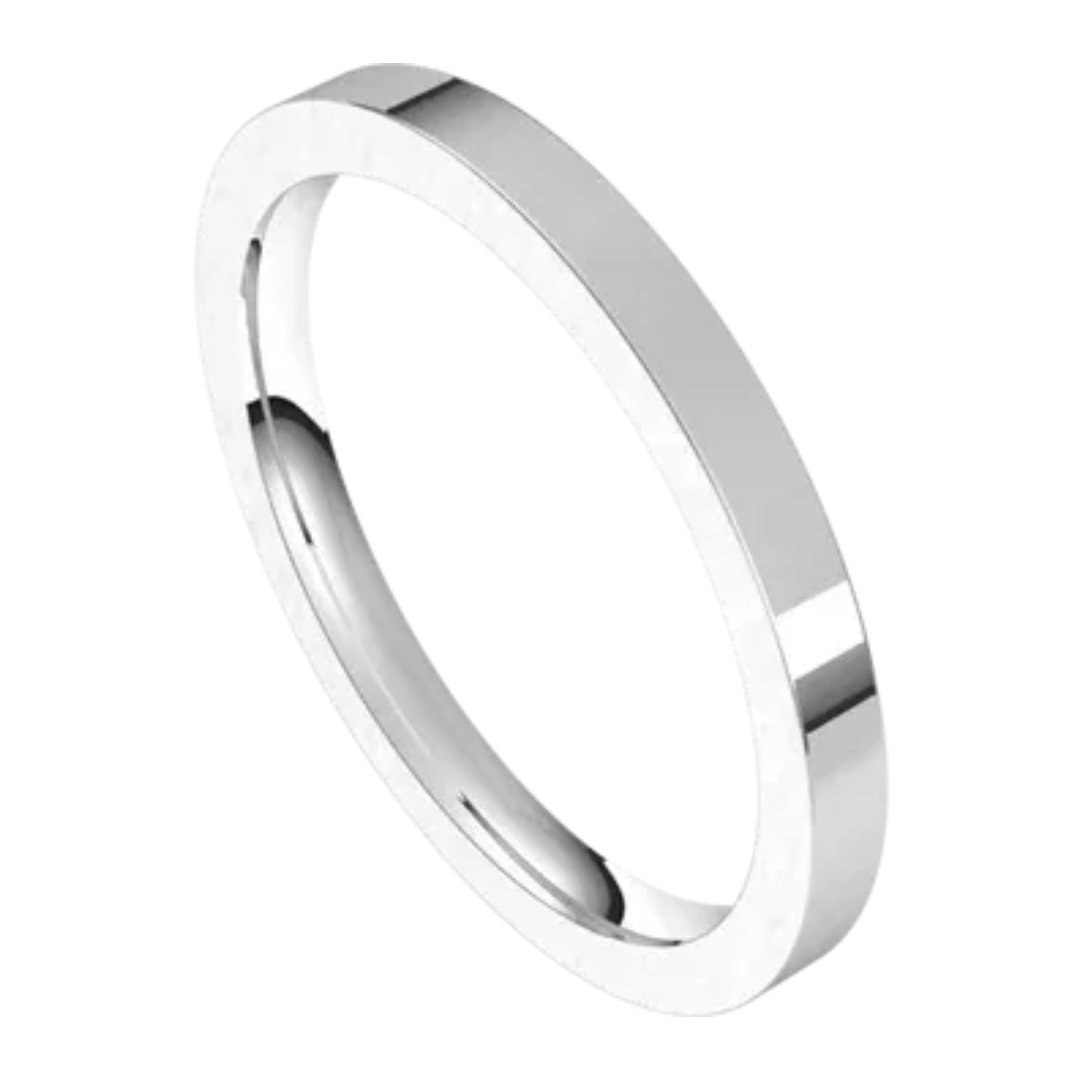 Flat Stackable Band, 2mm