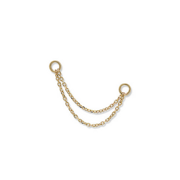Earring Chain Connector Diamond Cut Cable - Carter's Collective Fine Jewelry