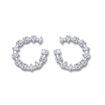 Multi Shape Diamond Fan Earrings - Carter's Collective Fine Jewelry