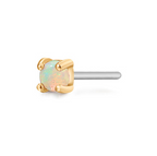 Hera Opal Piercing Stud Earring (Single) - Carter's Collective Fine Jewelry