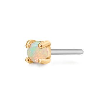 Hera Opal Piercing Stud Earring (Single) - Carter's Collective Fine Jewelry