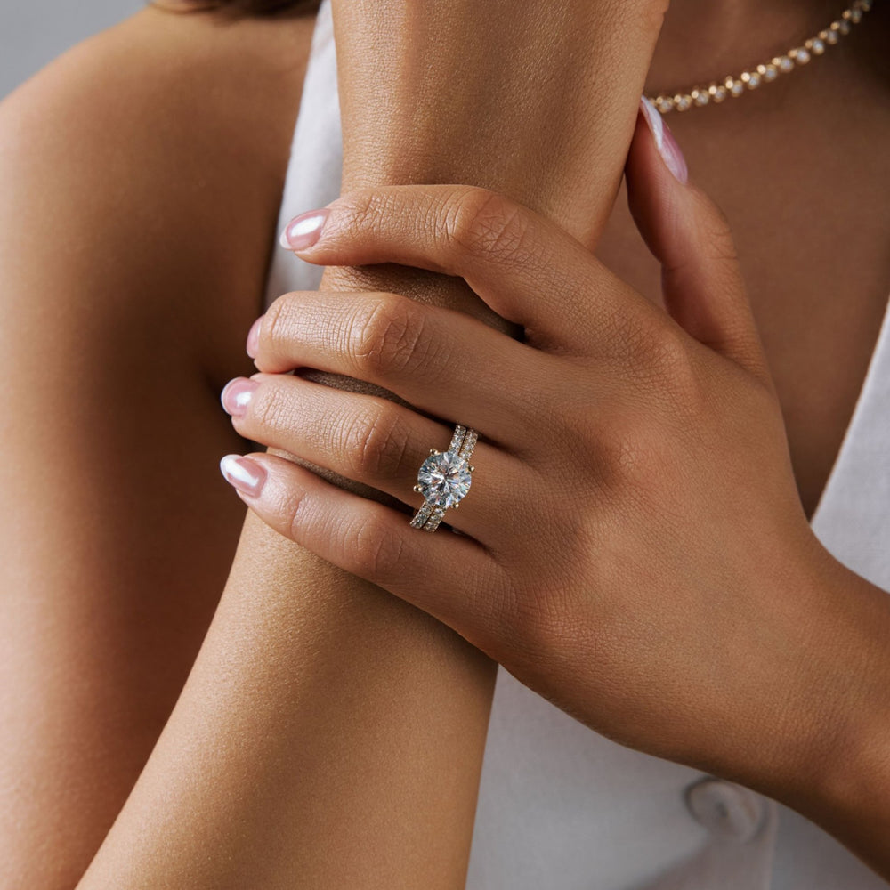 
                  
                    Iris Yellow Gold Straight Diamond Wedding Band, 0.56 CTTW - Carter's Collective Fine Jewelry
                  
                