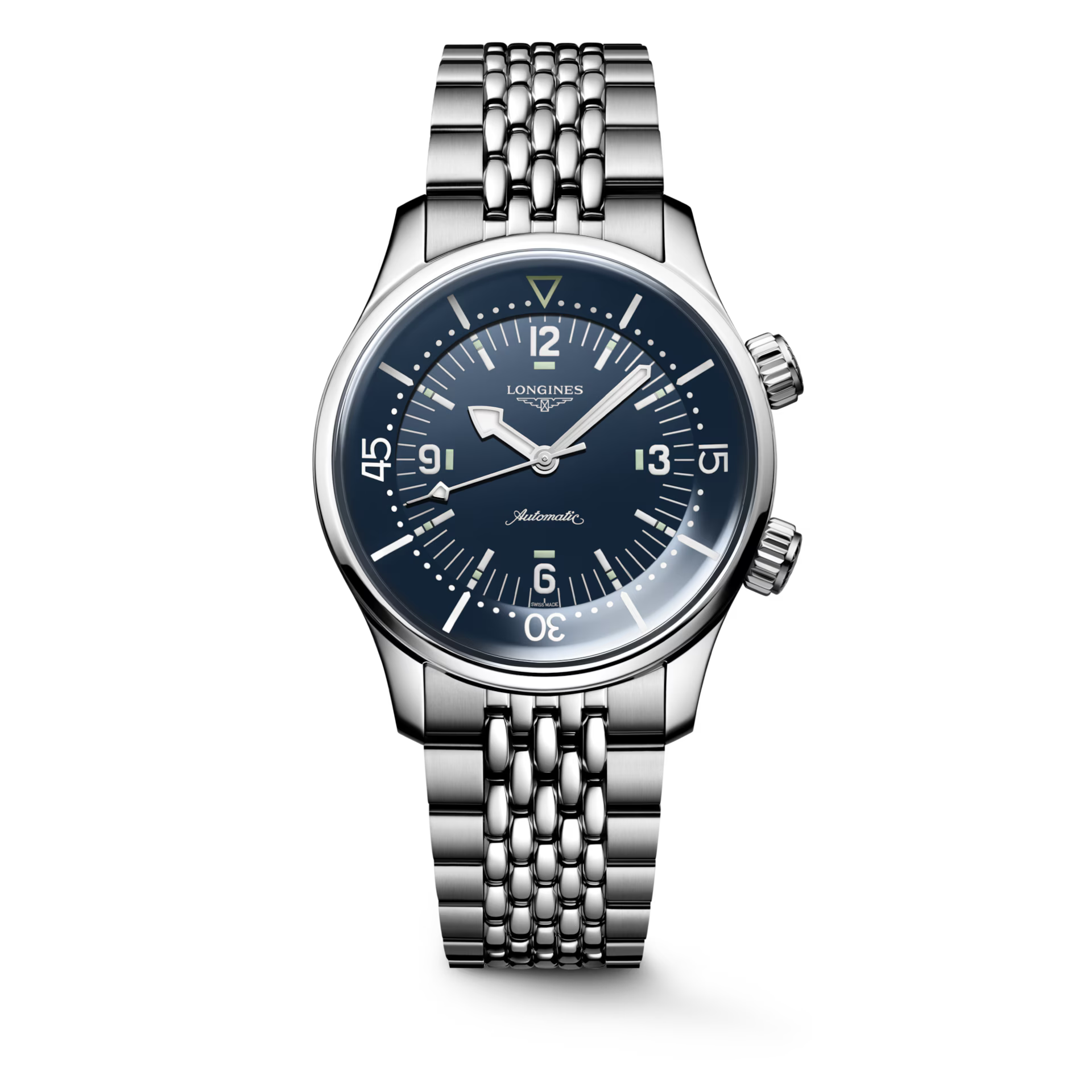 Longines "Legend Diver" Diver's Watch with Blue Polished Dial, 39mm - Carter's Collective Fine Jewelry