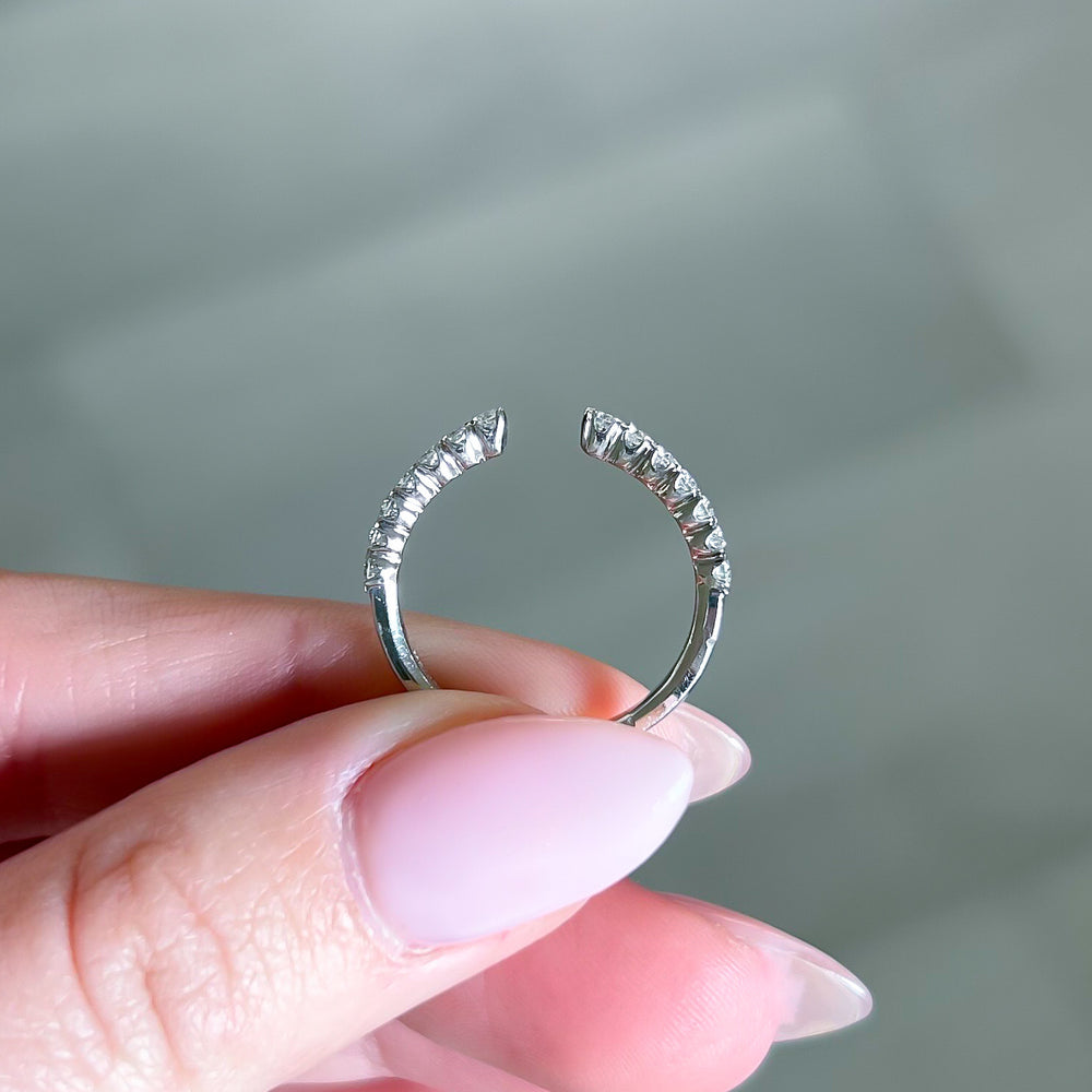 
                  
                    Open Design Diamond Wedding Band
                  
                