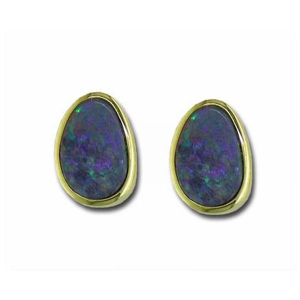Australian Doublet Opal Earrings (Pair)