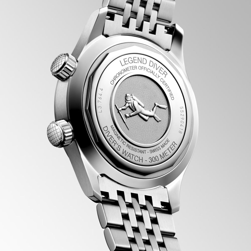 
                  
                    Longines "Legend Diver" Diver's Watch with White Matte Dial, 39mm - Carter's Collective Fine Jewelry
                  
                