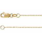 Diamond Cut Bead Chain, 22" - Carter's Collective Fine Jewelry