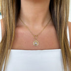 Paper Clip Chain with Ring Pendant - Carter's Collective Fine Jewelry