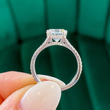 Diamond Split Band with Diamond Underhalo Round Engagement Ring Setting (Does Not Include Center Stone)