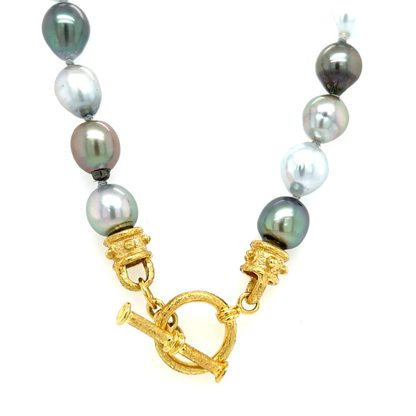 Tahitian South Sea Pearl Necklace with Toggle Clasp