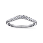 French Pavé Diamond Contour Wedding Band, 0.24 CTTW - Carter's Collective Fine Jewelry
