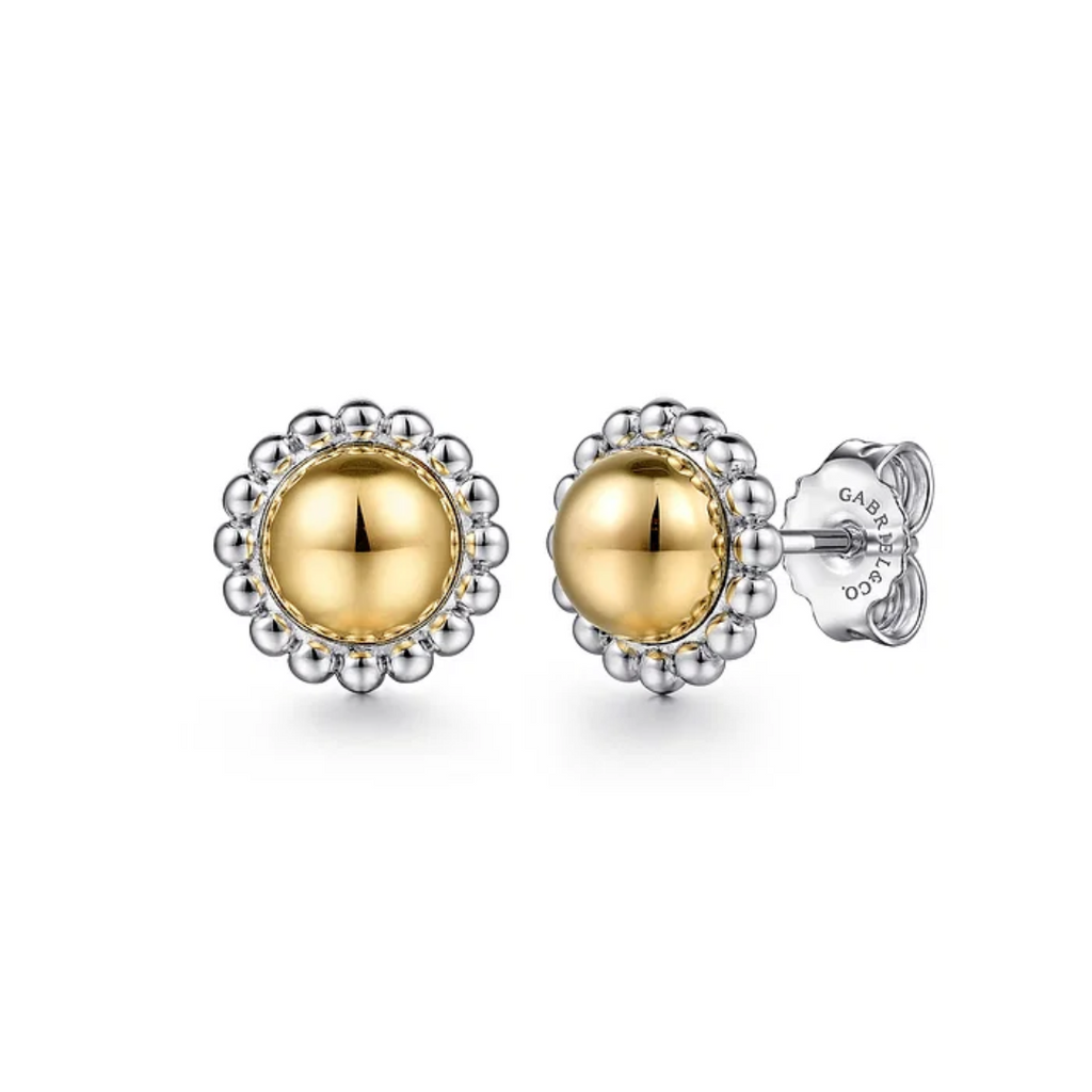 Mixed Metal Bujukan Ball Stud Earrings - Carter's Collective Fine Jewelry