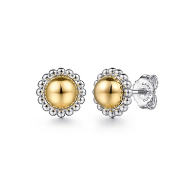 Mixed Metal Bujukan Ball Stud Earrings - Carter's Collective Fine Jewelry