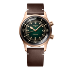 Longines "Legend Diver" Watch - Bronze/Titanium with Green Dial, 42mm - Carter's Collective Fine Jewelry
