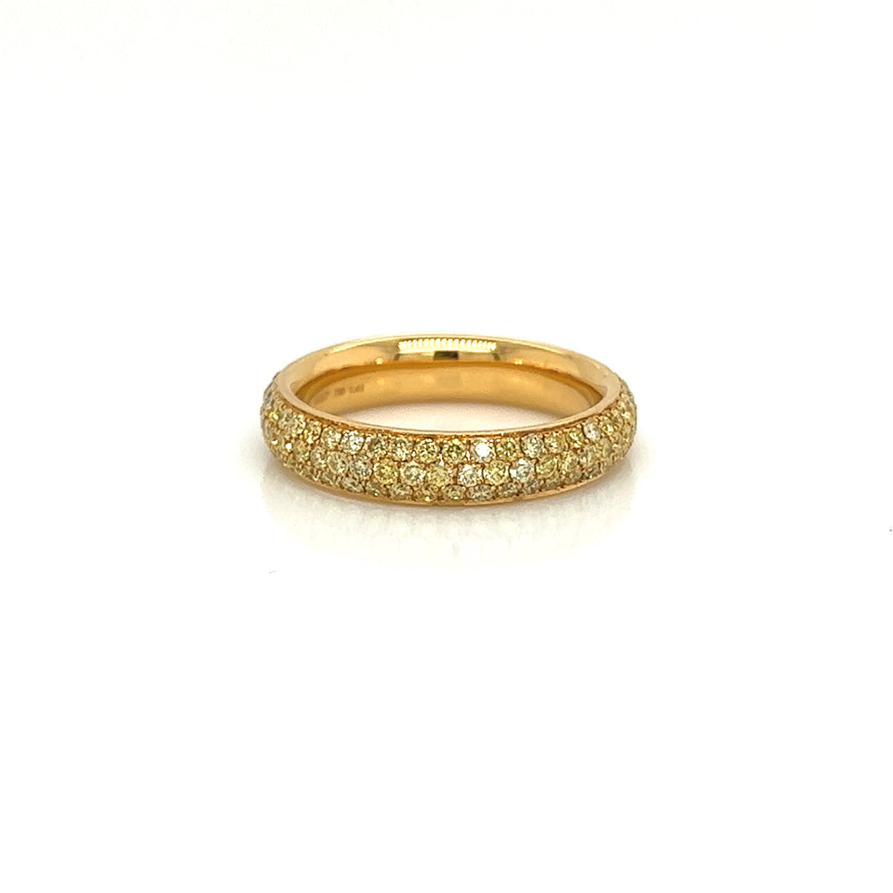 
                  
                    Triple Row Yellow Diamond Eternity Band
                  
                