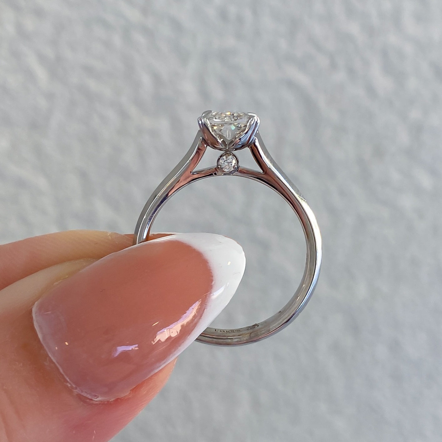 Elongated Antique Cushion Cut Natural Diamond Solitaire Engagement Ring, 1.04 CTTW - Carter's Collective Fine Jewelry