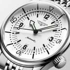 Longines "Legend Diver" Diver's Watch with White Matte Dial, 39mm - Carter's Collective Fine Jewelry