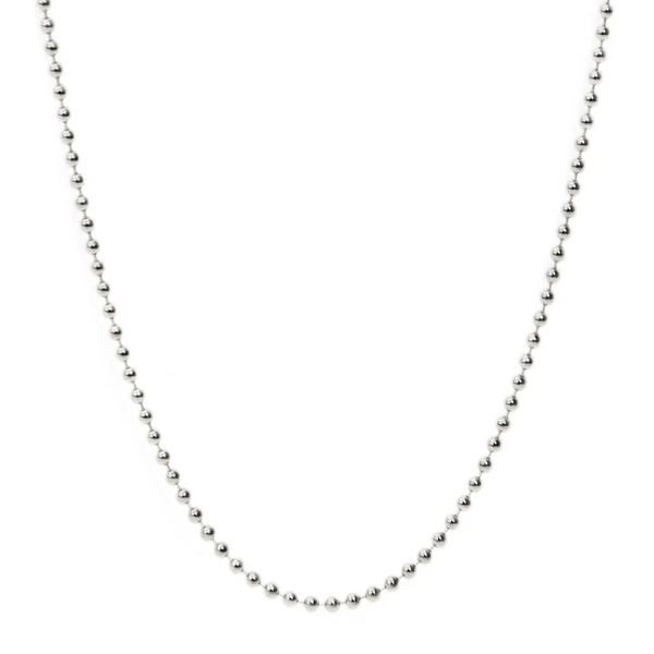 Sterling Silver Mini Ball Chain Necklace