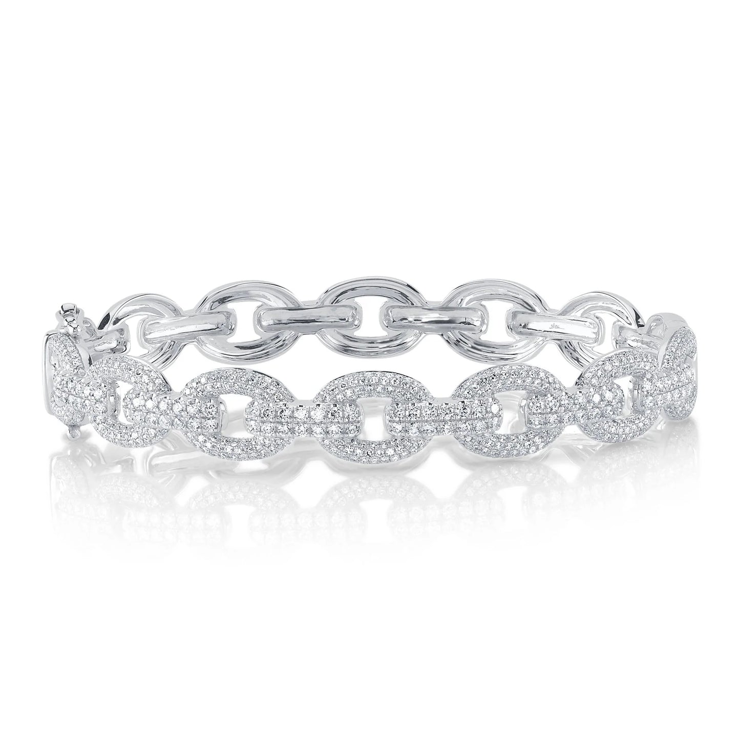 Diamond Link Bangle, 1.95 CTTW - Carter's Collective Fine Jewelry
