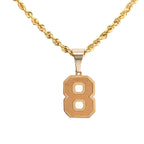 Mini 8 Varsity Number Pendant (Chain Not Included) - Last Chance - Carter's Collective Fine Jewelry