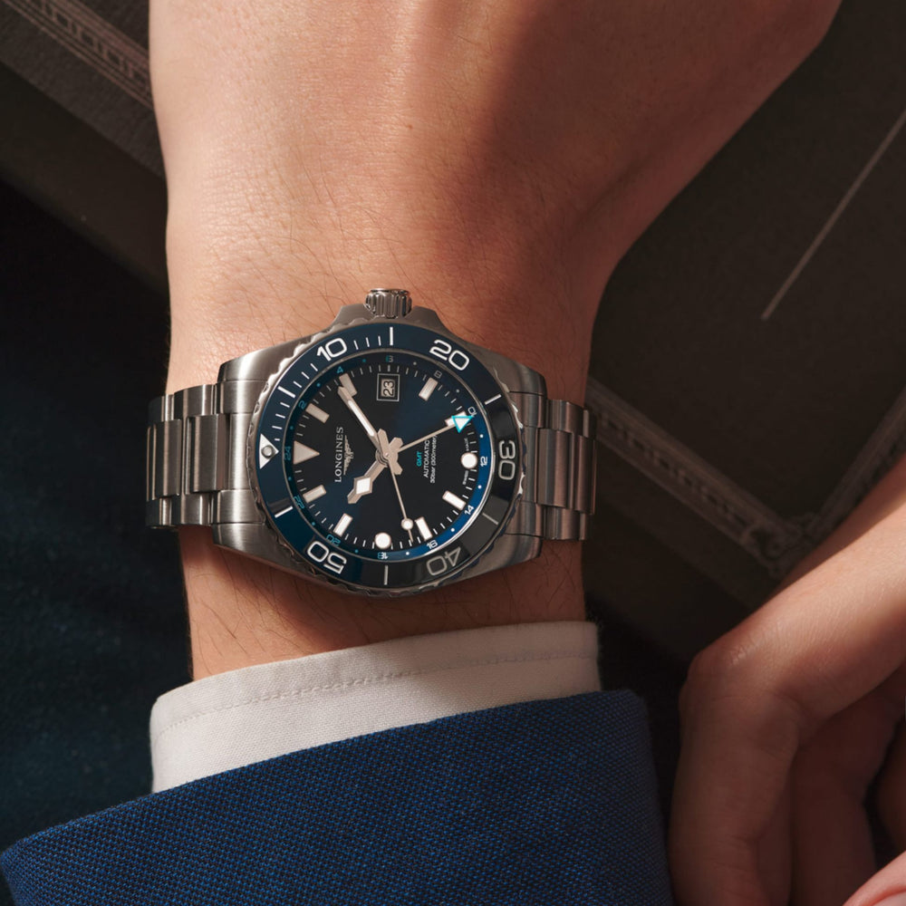 Longines "Hydroconquest" Watch with Sunray Blue Dial, 41mm - Carter's Collective Fine Jewelry