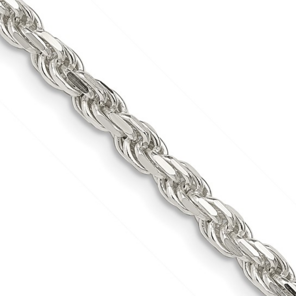 
                  
                    Men's 3.5mm Sterling Silver Rope Chain, 20"
                  
                