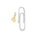 Petite Number 4 Charm - Carter's Collective Fine Jewelry