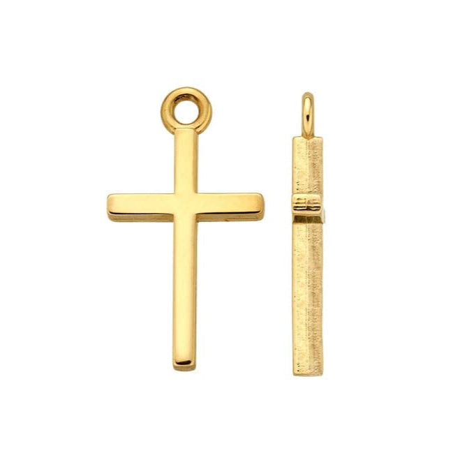 Petite Gold Cross Charm - Carter's Collective Fine Jewelry
