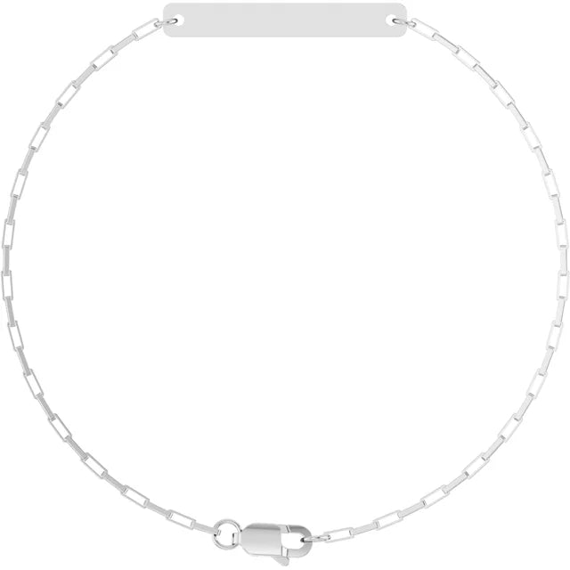 DOORBUSTER: Engravable Bar Bracelet - Carter's Collective Fine Jewelry