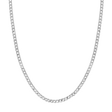 Men's 3.5mm Sterling Silver Curb Link Chain, 24"