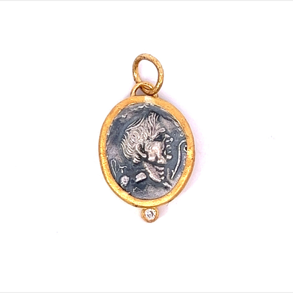 Roman Portrait Coin Charm