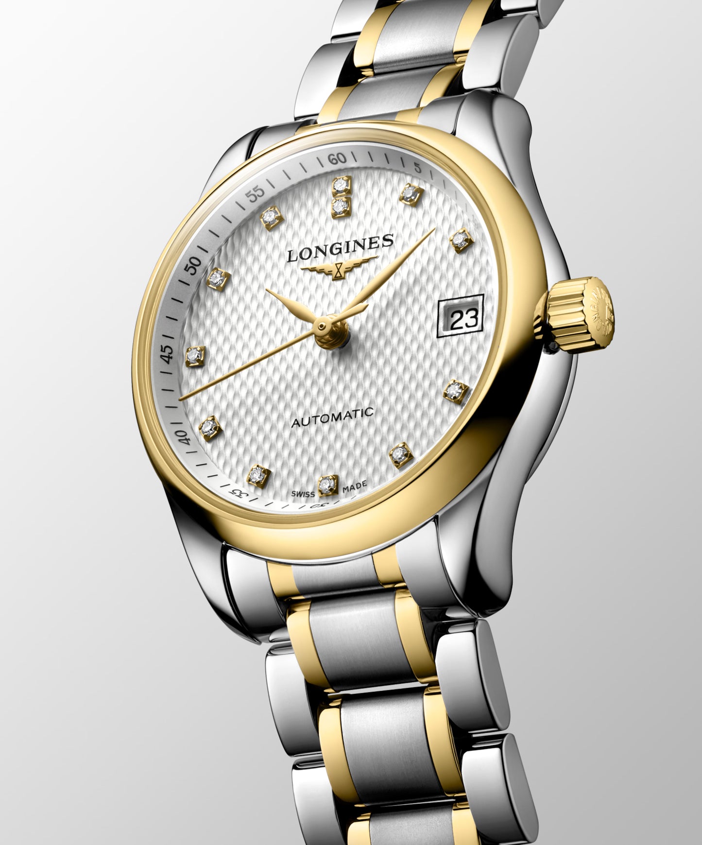 Longines Master Collection Watch with 18K Gold, 25.5mm - Carter's Collective Fine Jewelry