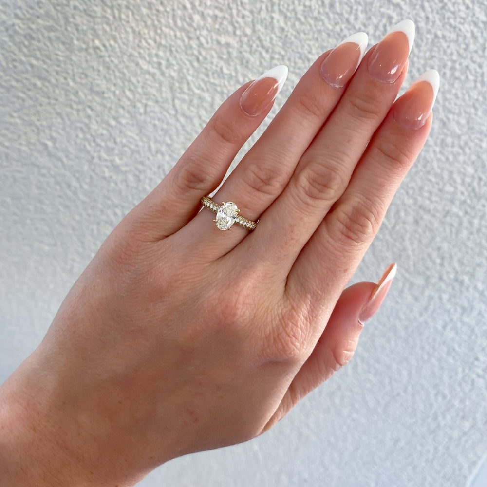 
                  
                    Willow Micro Pave Diamond Engagement Ring, 2.06 CTTW - Carter's Collective Fine Jewelry
                  
                